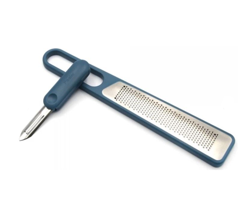 Тертка Lessner 2в1 з вертикальною овочечисткою Sky Blue