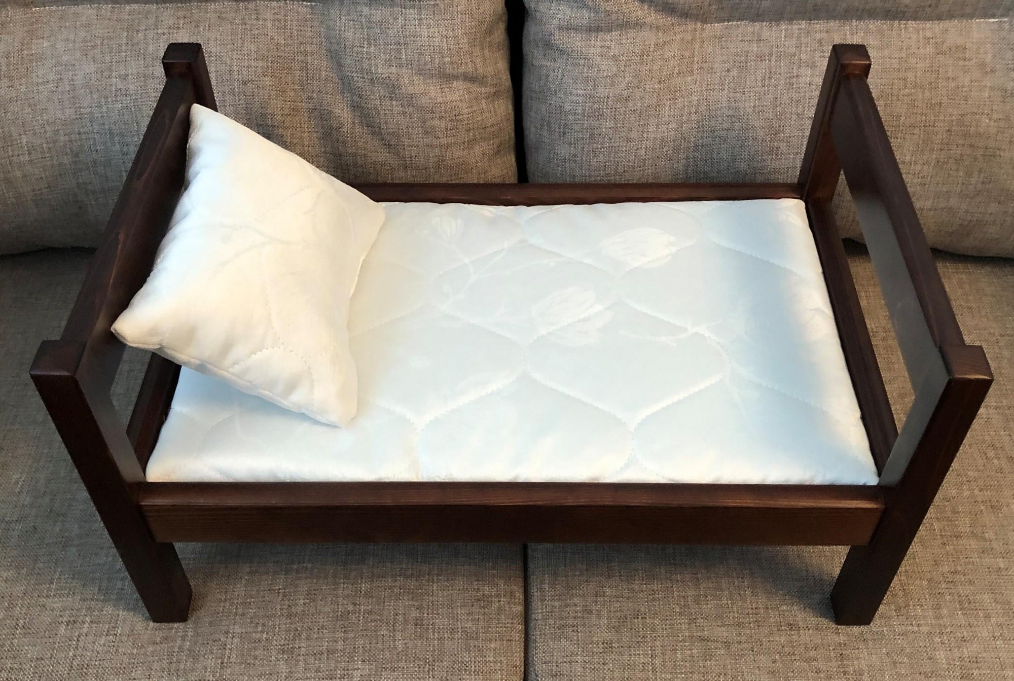 Кроватка для куклы деревянная Скиф ЛДЛ-1 Орех (24053741) - фото 2 Кроватка для куклы деревянная Скиф ЛДЛ-1 Орех (24053741) - фото 2