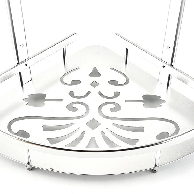 Полка 2-х ярусная угловая нержавейка/алюминий (NB-1036-2) - фото 3 Полка 2-х ярусная угловая нержавейка/алюминий (NB-1036-2) - фото 3