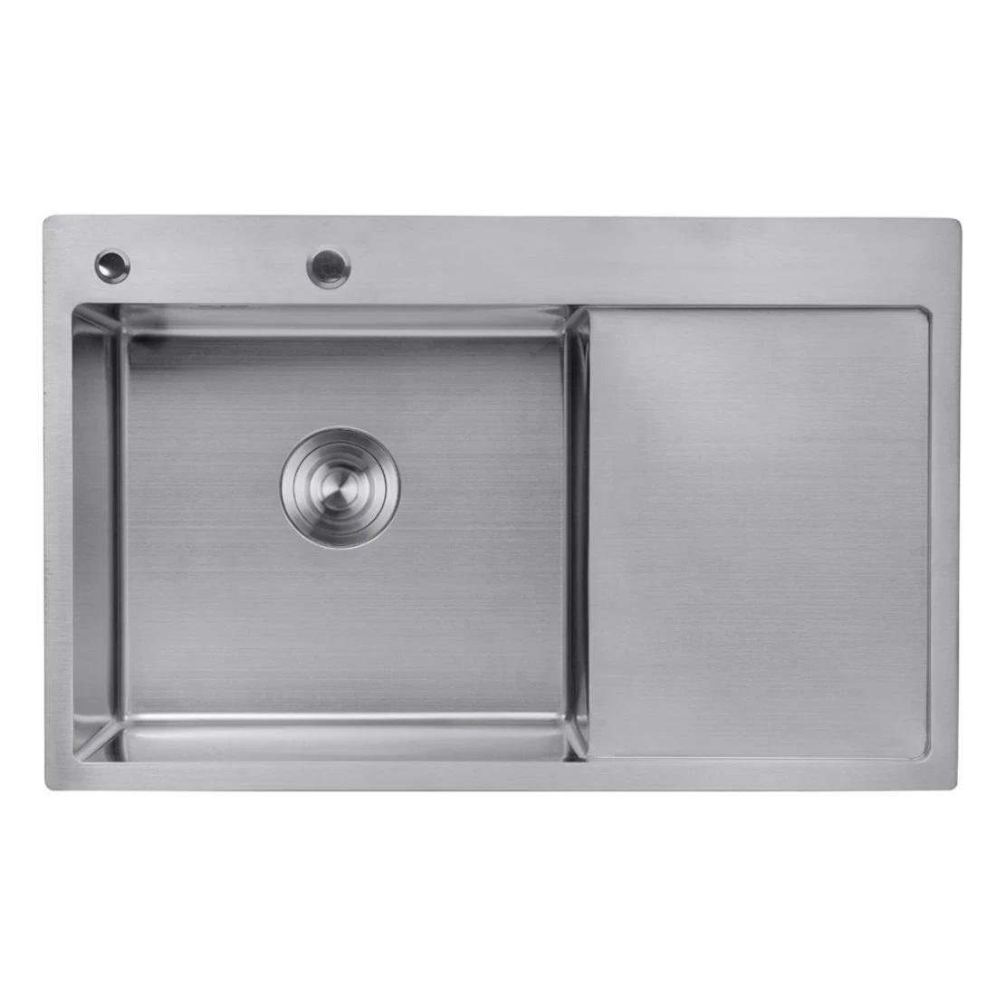 Мойка для кухни интегрированная Kroner KRP Gebürstet 7849LHM 3,0/1,0 мм 780х490 мм Сталь (CV025275)