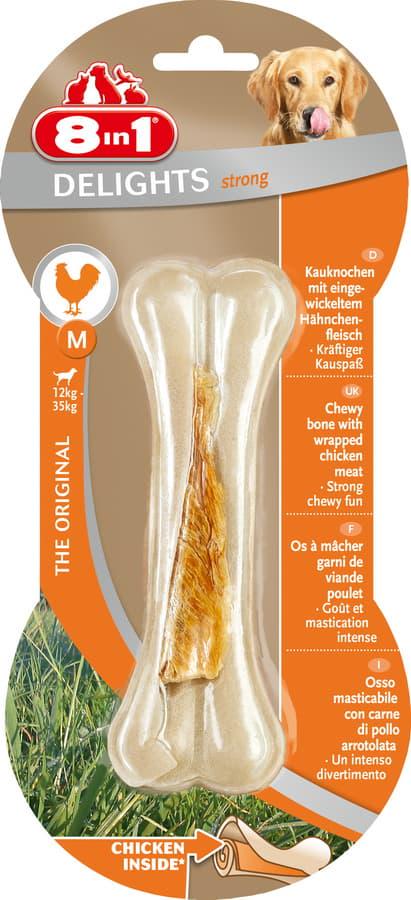 Жевательное лакомство для собак Strong Кость 
прочная с куриным мясом 8в1 М 1 шт. (26082)