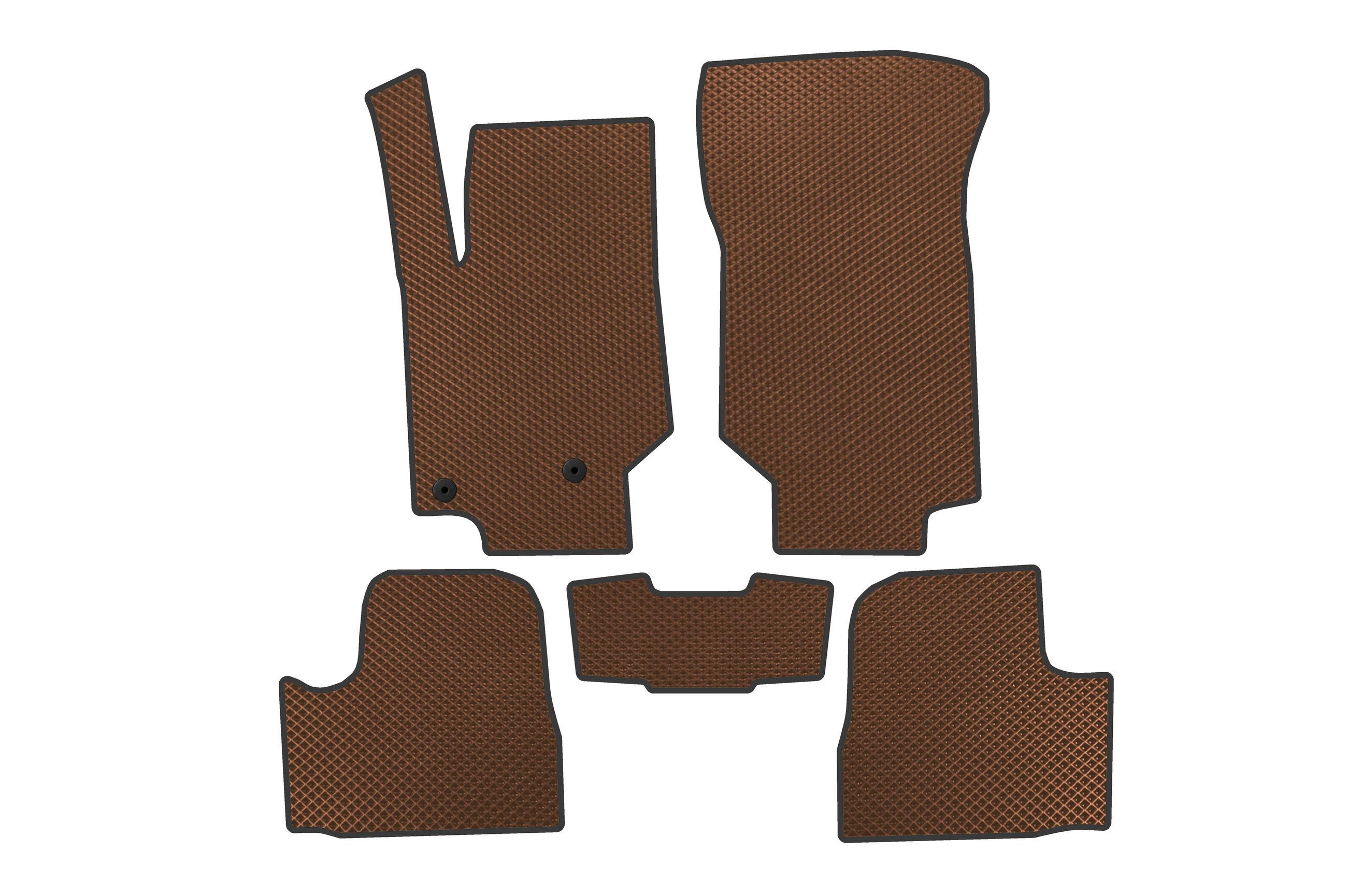 Коврики в автомобиль EVA Digital Designs Бензин для Peugeot 208 2019- гг. этилвинилацетат Коричневый (183575)