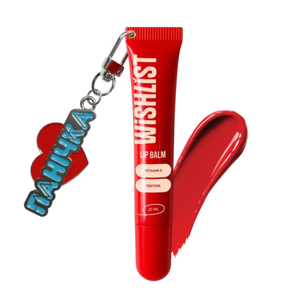 Блиск бальзам для губ WISHLiST Velvet Coral з брелоком Панічка 10 мл (3010691225)