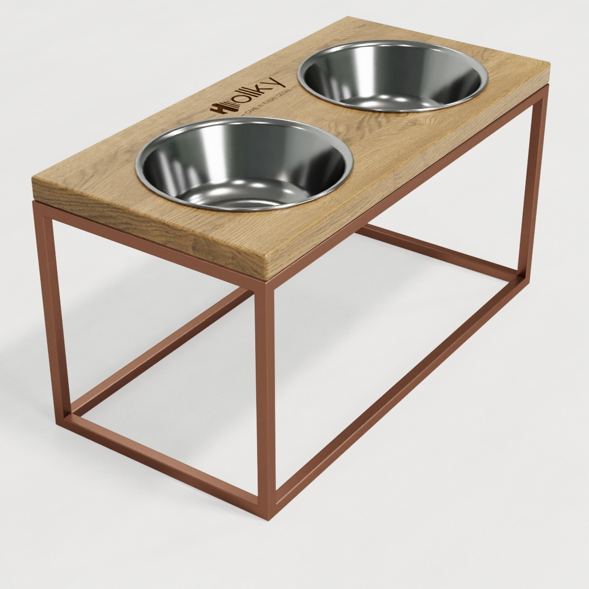 Миски на подставке для средних и больших собак Hollky Base L 2х0,95 л (BL-422120-GLNT) - фото 5 Миски на подставке для средних и больших собак Hollky Base L 2х0,95 л (BL-422120-GLNT) - фото 5