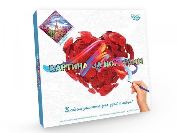 Картина по номерам Danko Toys на холсте 40х40 см Париж (KpN-02-02U) Картина по номерам Danko Toys на холсте 40х40 см Париж (KpN-02-02U)