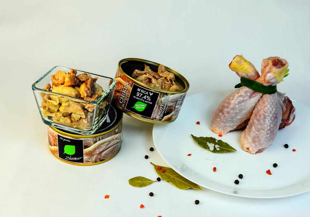 М'ясо куряче у власному соку Zdorovo 325 г (4820184610446) - фото 3 М'ясо куряче у власному соку Zdorovo 325 г (4820184610446) - фото 3