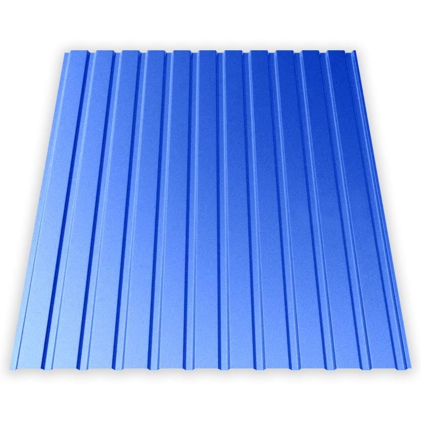 Профнастил AKM ПС-10 100 г/м2 0,45 мм 1200х1000 мм Ral 5005 Синий глянец (30297448)