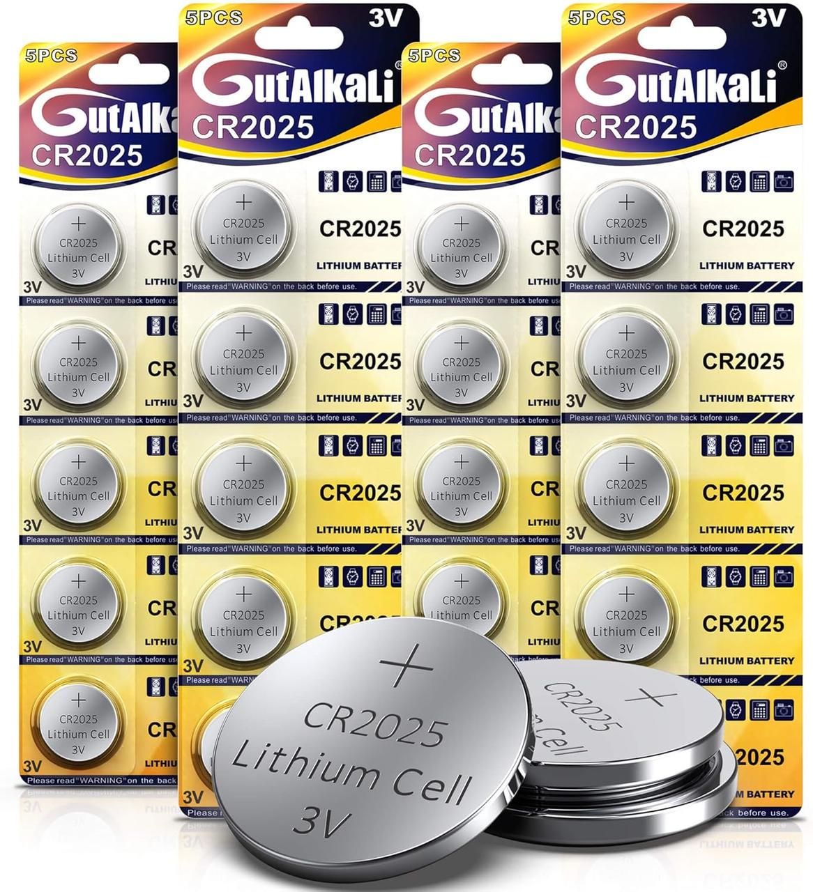 Набор литиевых батарей 3V (CR2032/CR2025/CR2016), Ассорти 20 штук