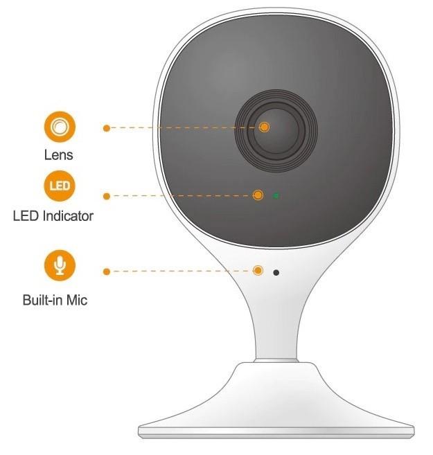 Камера видеонаблюдения IP Dahua Imou Cue 2C Wifi C-C22CP 2 Mp IP с функцией видеоняня Белый - фото 7