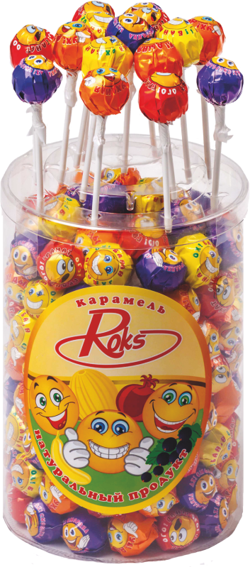 Льодяники на паличці ROKS Мультифрут 12 г 26 мм 1,44 кг (601) Льодяники на паличці ROKS Мультифрут 12 г 26 мм 1,44 кг (601)