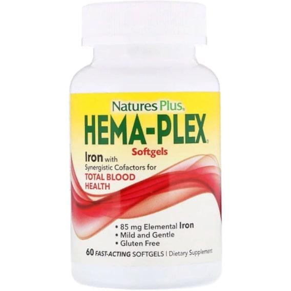 Витаминно-минеральный комплекс Nature's Plus Hema-Plex 60 Fast-Acting Softgels (NAP-37691)