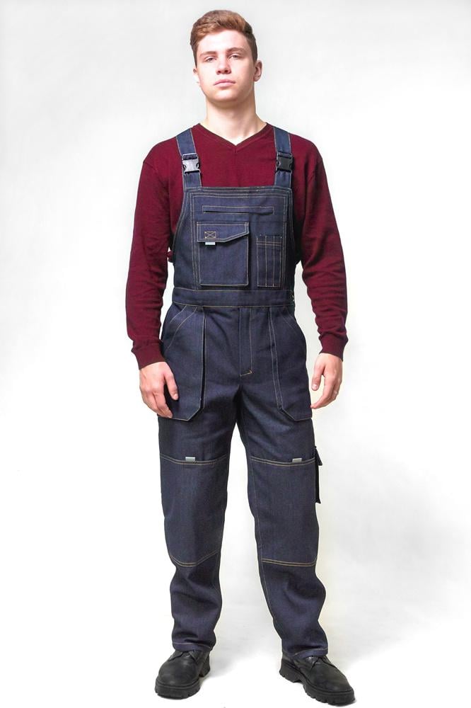 Костюм робочий ДЖИНС куртка та напівкомбінезон р. 44/46 182-188 см (24846760) - фото 3 Костюм робочий ДЖИНС куртка та напівкомбінезон р. 44/46 182-188 см (24846760) - фото 3