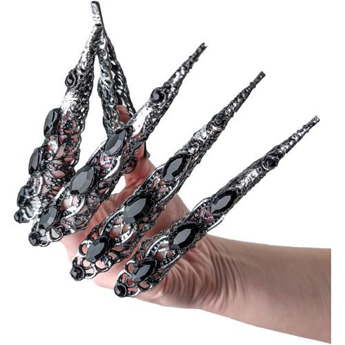 Когти в камнях в наборе Seta Decor Cristal 25-530BLK-SL 5 шт.