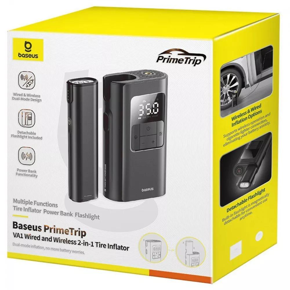 Мини-пылесос BASEUS PrimeTrip 1600 мАч LCD дисплей USB-C Black (627310) - фото 4 Мини-пылесос BASEUS PrimeTrip 1600 мАч LCD дисплей USB-C Black (627310) - фото 4