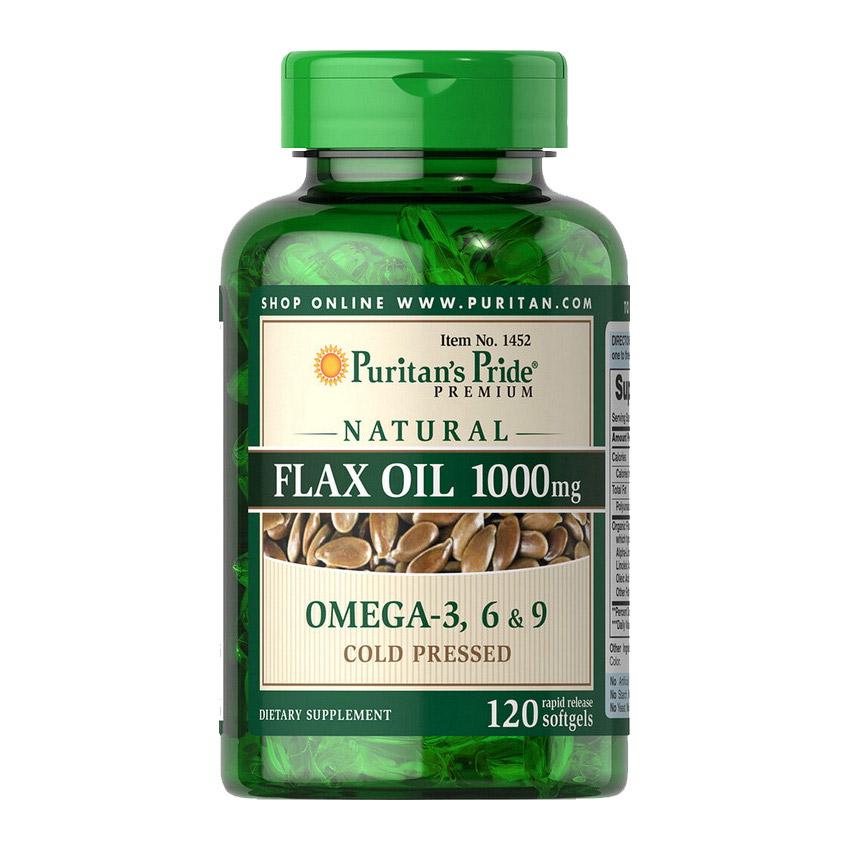 Льняное масло Puritan's Pride FLAX OIL 1000 mg Omega-3, 6 & 9 120 Softgels Льняное масло Puritan's Pride FLAX OIL 1000 mg Omega-3, 6 & 9 120 Softgels