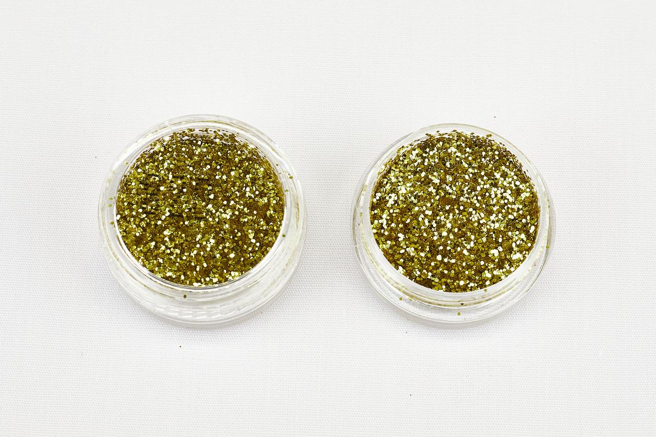 Глитер 820 0,4 мм 1/64 2 мл Золотой (078201) - фото 2 Глитер 820 0,4 мм 1/64 2 мл Золотой (078201) - фото 2