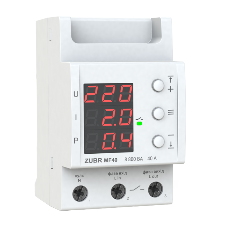 Реле напряжения ZUBR MF40