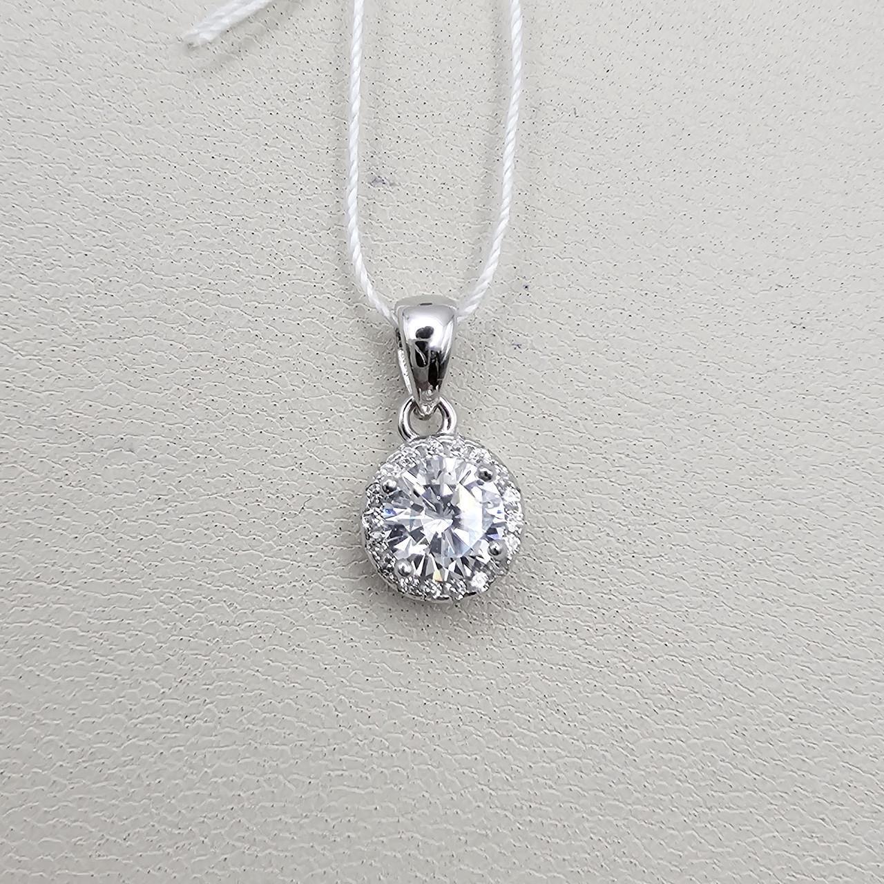Серебряный кулон с кубическим цирконием 1,55 г (3056879498)