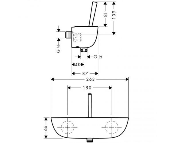 Смеситель для душа Hansgrohe PuraVida 15672400 (24024) - фото 2