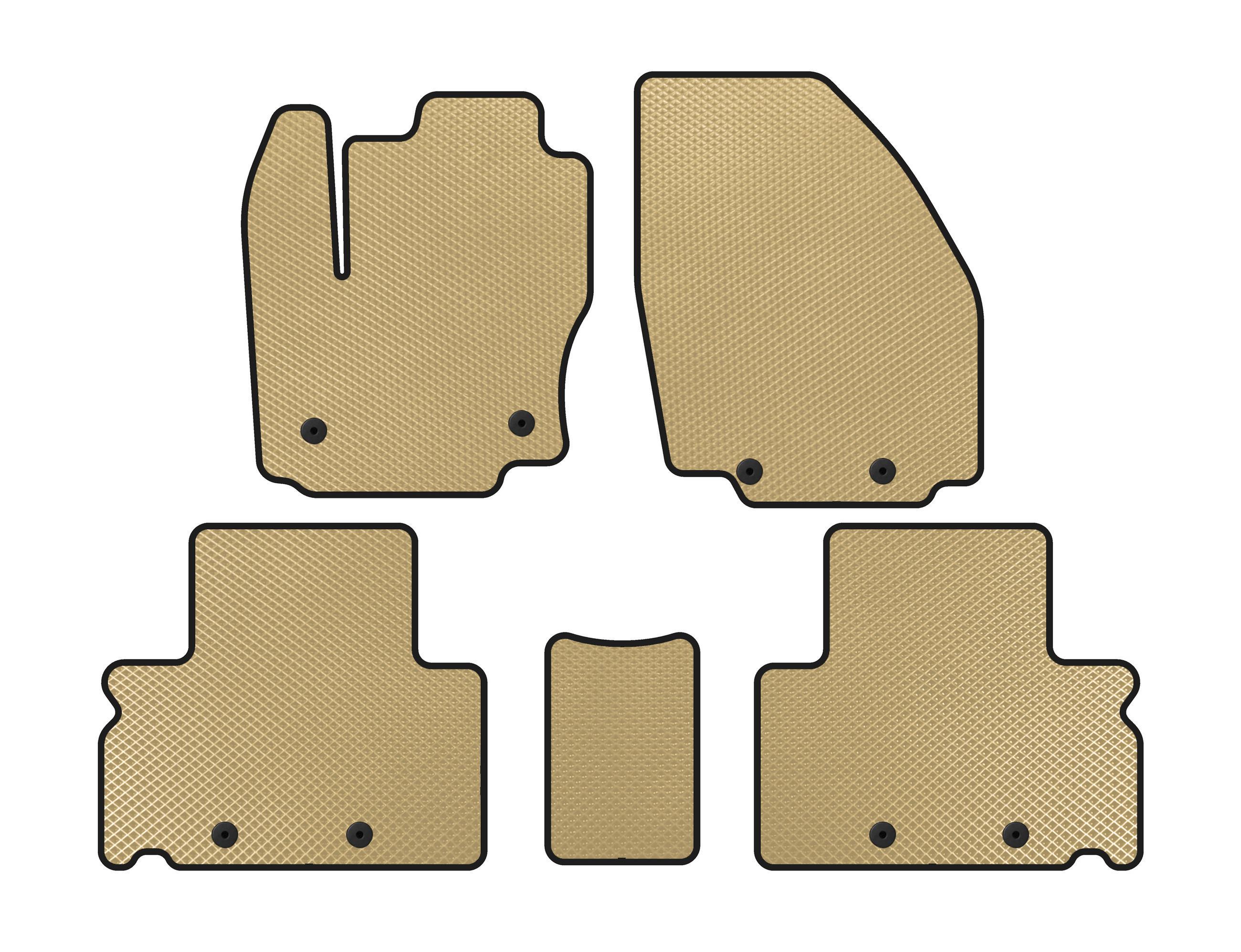Коврики Digital Designs EVA для Ford S-Max 2007-2014 гг. этилвинилацетат Бежевый (138628)