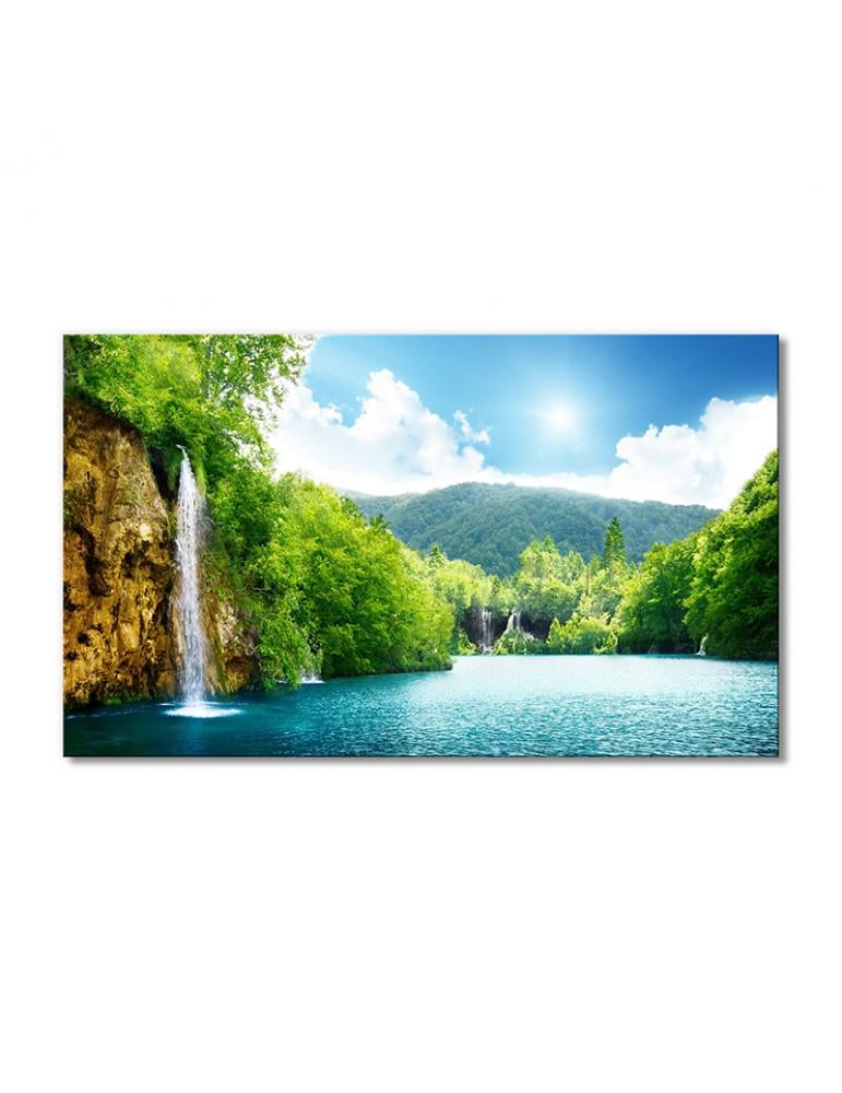 Картина модульная Природа водопады лес пейзаж реки 1 модуль 40х60 см