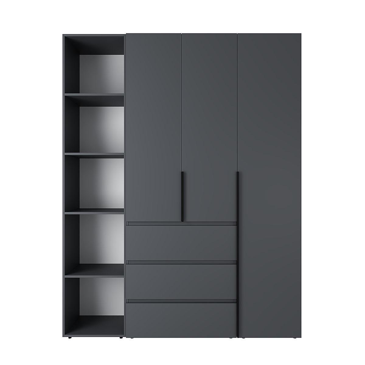 Шкаф распашной комбинированный ART IN HEAD №8 Light 1600x500x2200 мм Графит серый (GALTK087000000) - фото 1