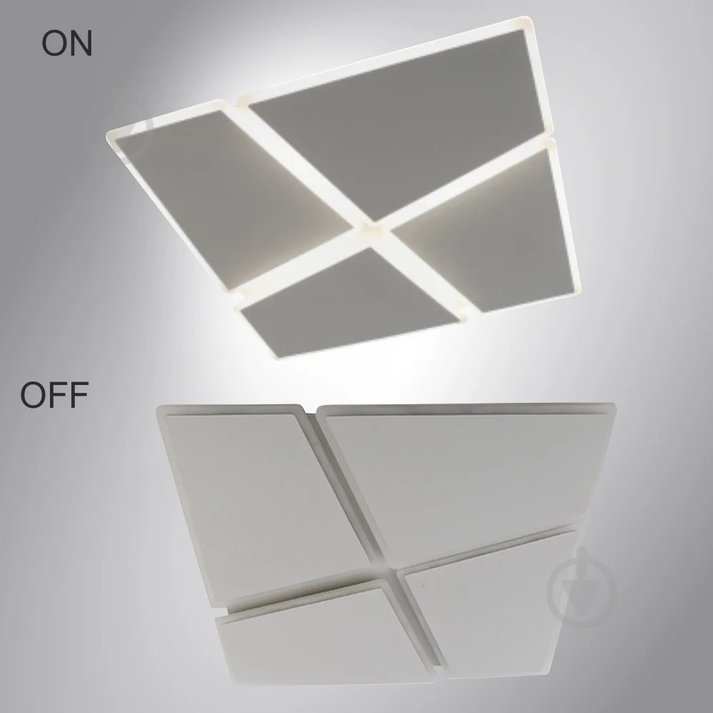 Люстра ESLLSE AERO 4S-455x455x57-WHITE-220-IP20 с пультом 70W (10458) - фото 5 Люстра ESLLSE AERO 4S-455x455x57-WHITE-220-IP20 с пультом 70W (10458) - фото 5