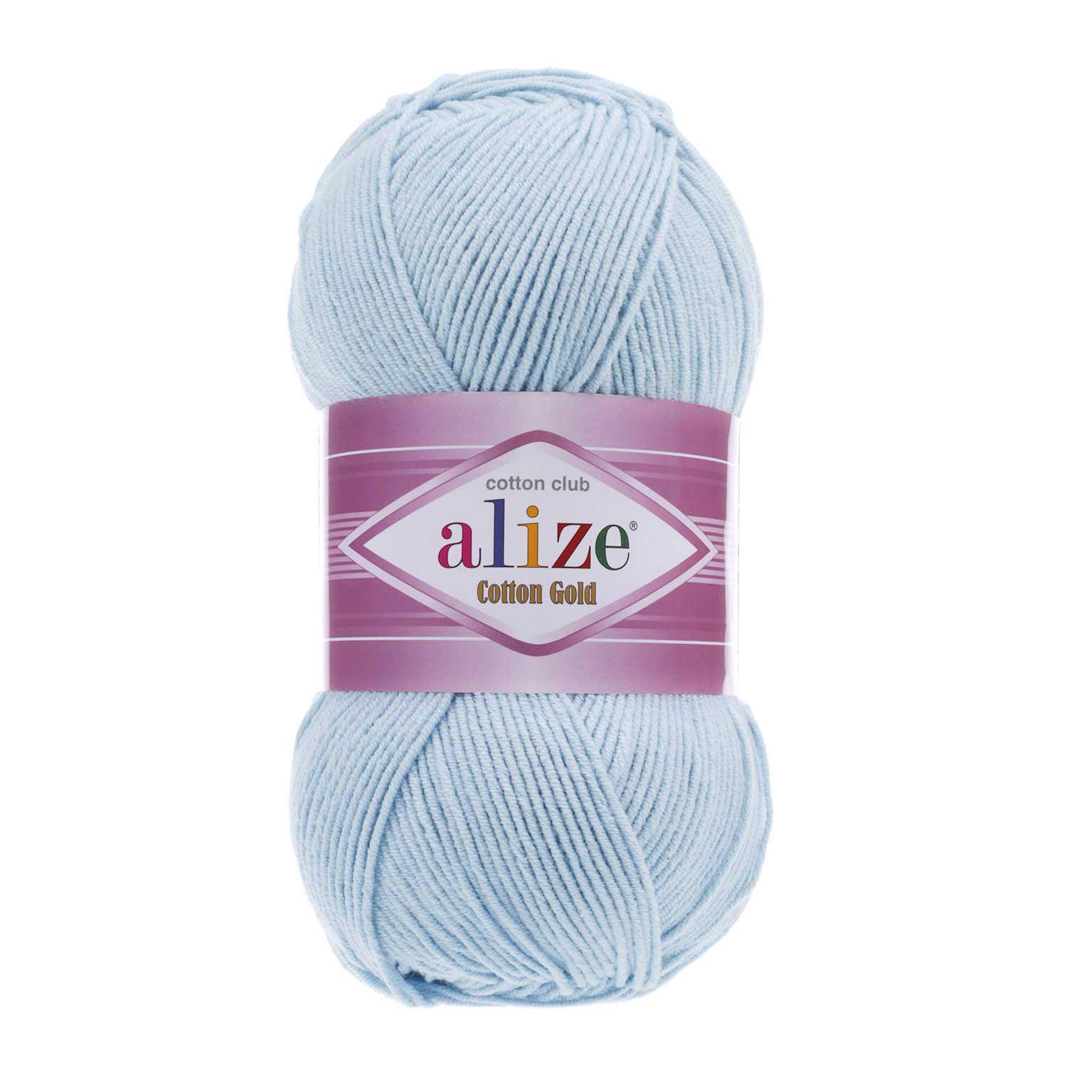 Пряжа Alize Cotton Gold 513 светло Голубой (6425)