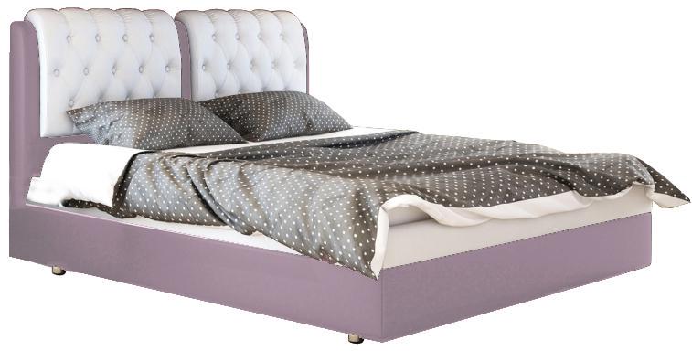 Кровать Скарлет 160х200 см Allure Rose+wite