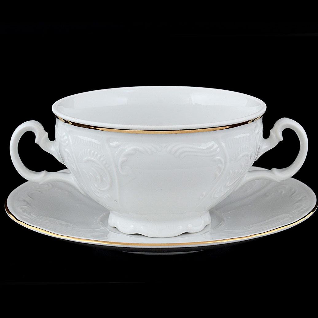 Набор бульонниц с блюдцем Thun Bernadotte 360 мл 12 пр. (00000002348)