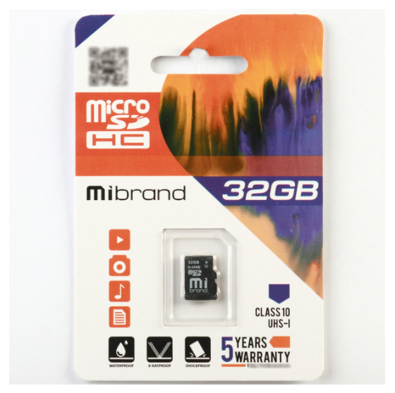 Карта памяти Mibrand microSDHC 32 GB Class 10 UHS-1 (MICDHU1/32 GB)