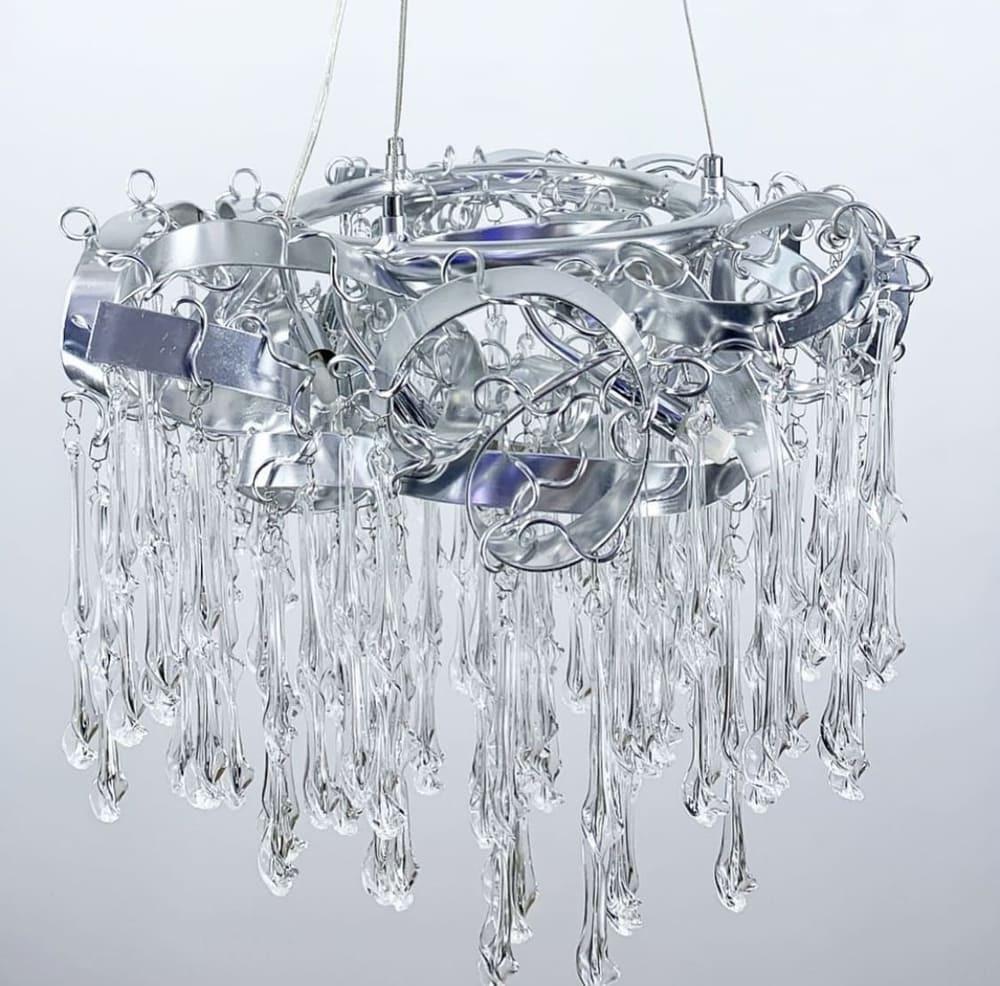 Люстра видовжена модель із серії Arte Lamp Bolla 120 см Хром/Графіт (MJ17L CH/GR_1065)