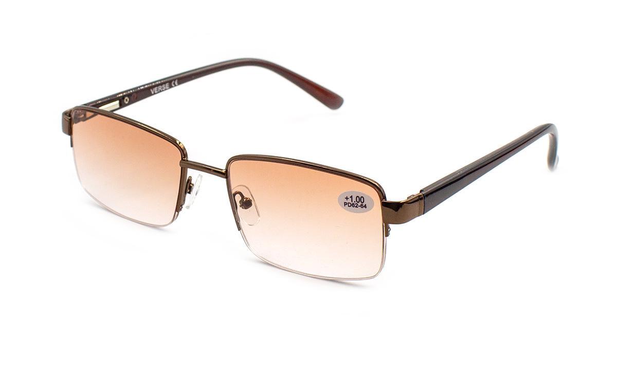 Окуляри для зору в металевій оправі Verse 24029-C4 градієнтні -4,50 (392641333)