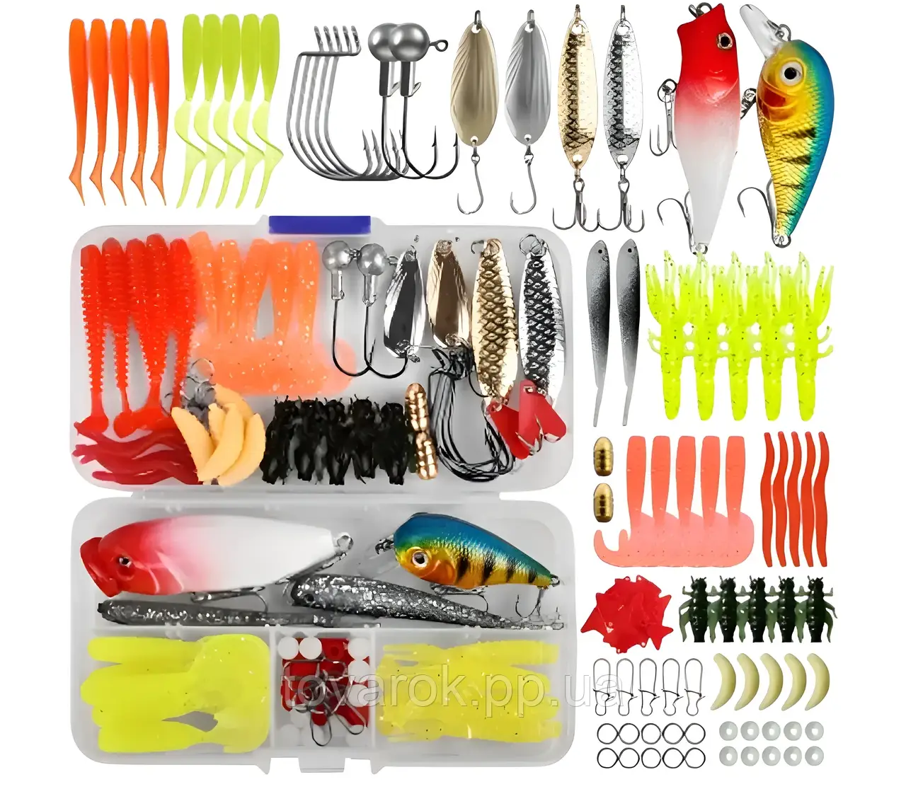 Набір риболовних снастей в коробці 84 шт. (27919226)