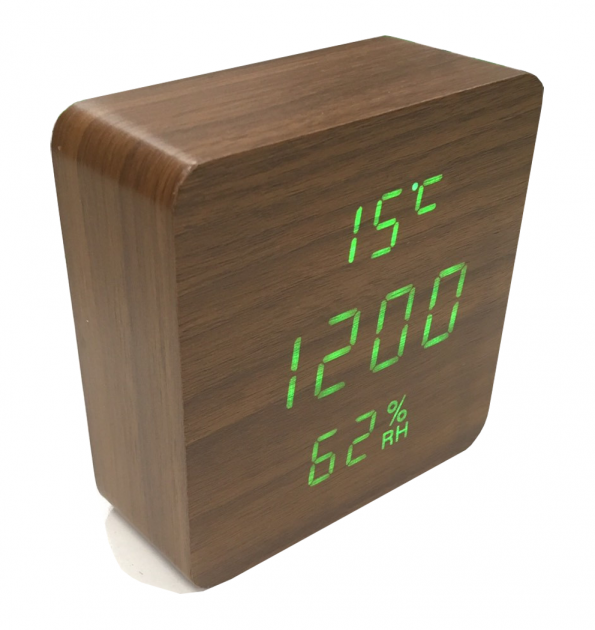 Часы настольные электронные VST 872 с зеленой подсветкой