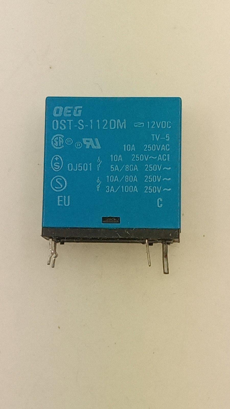 Реле OST-S-112DMDC12V/10A/250VAC 23x9x25 (14272)