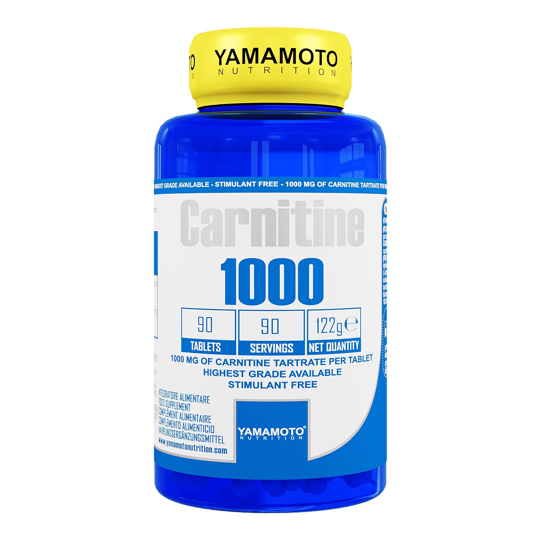 Жиросжигатель для спорта Yamamoto Nutrition Carnitine 1000 90 Caplets