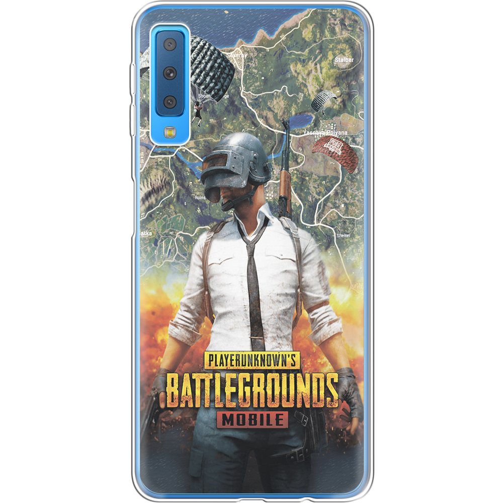 Чехол Boxface Samsung A750 Galaxy A7 2018 PUBG Mobile Прозрачный силикон (35481-up2309-35481)