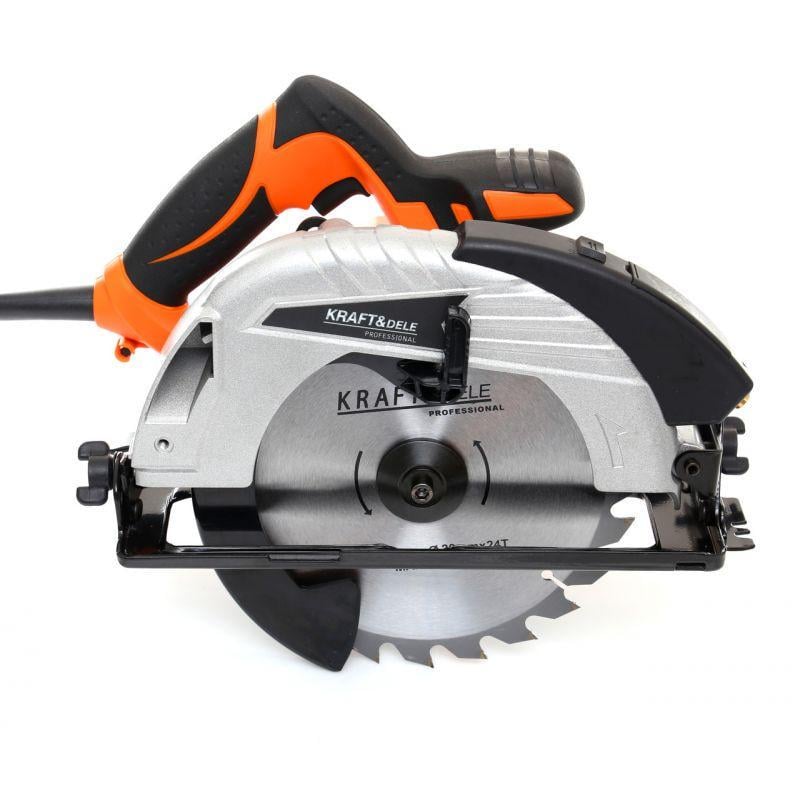Пилка ручна циркулярна Kraft&Dele KD1522 2508350434 електрична з лазерним індикатором 1850 Вт 185 мм