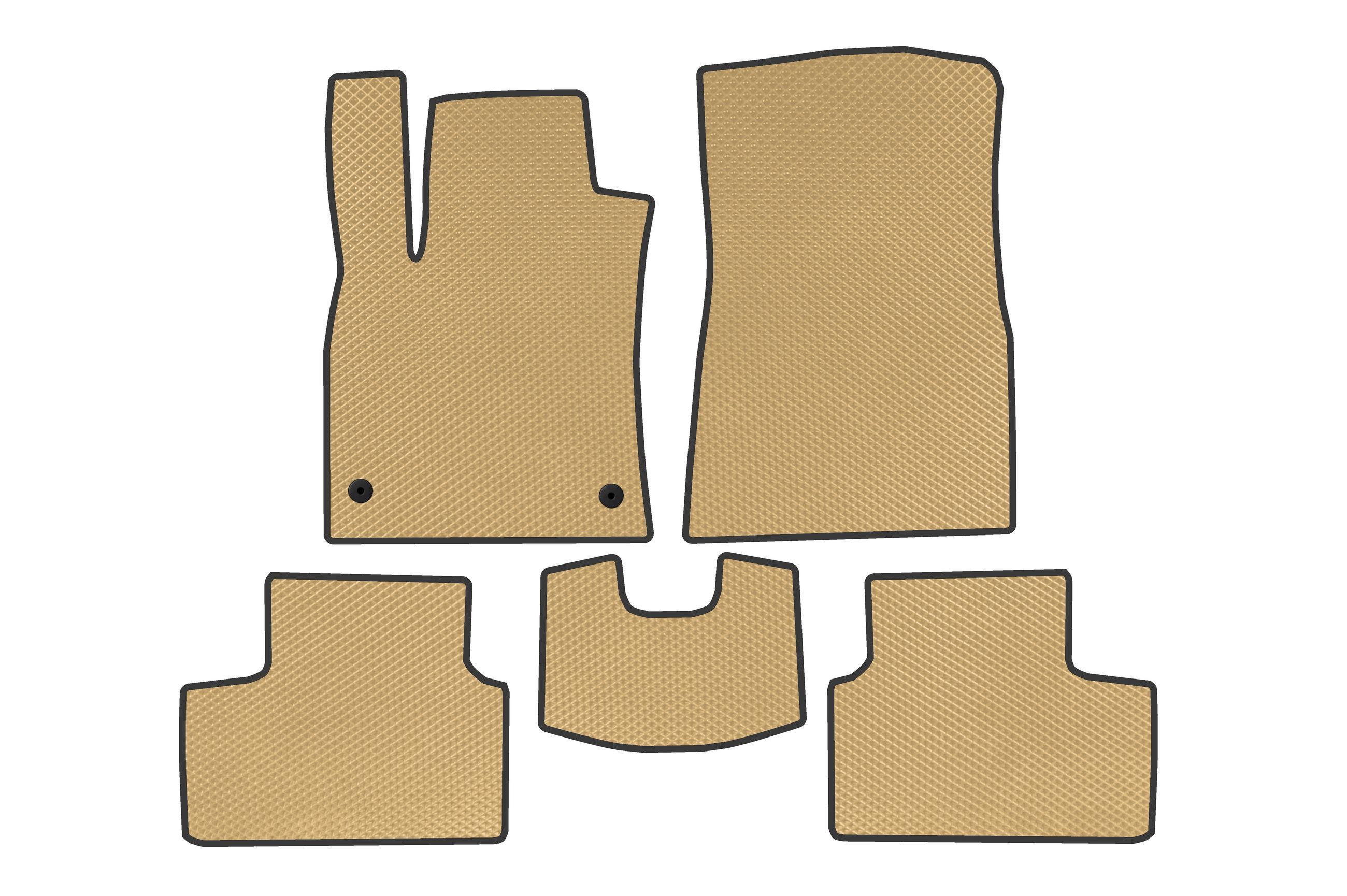 Коврики в автомобиль EVA Digital Designs для Renault Clio V 2019- гг. этилвинилацетат Бежевый (183725)