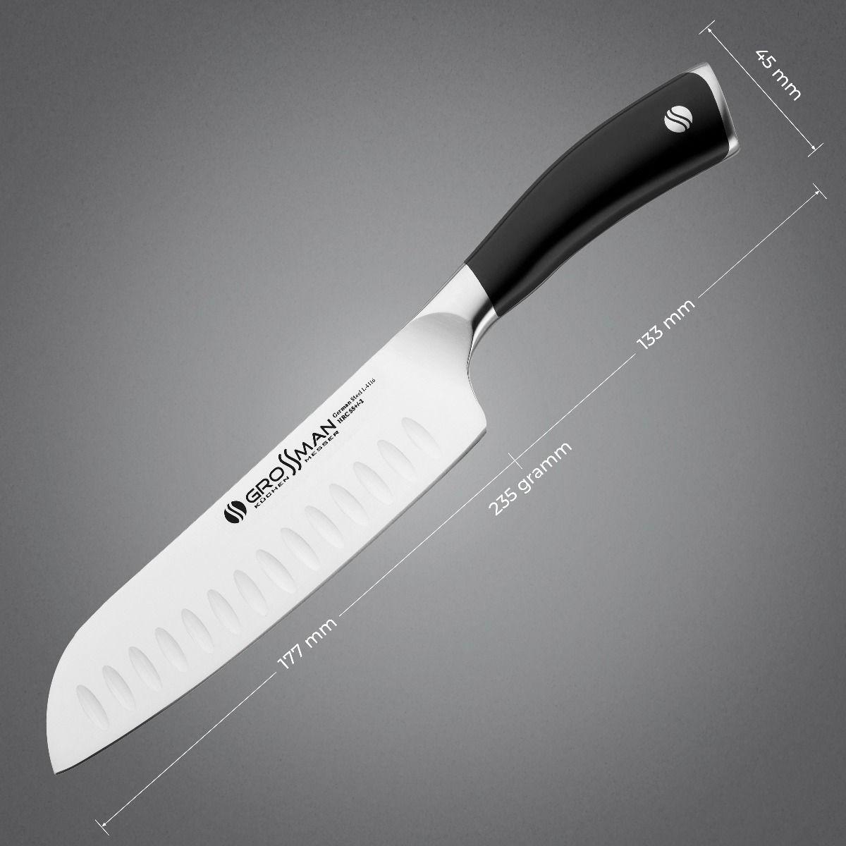Ніж кухонний сантоку Grossman Professional (26461692) - фото 8