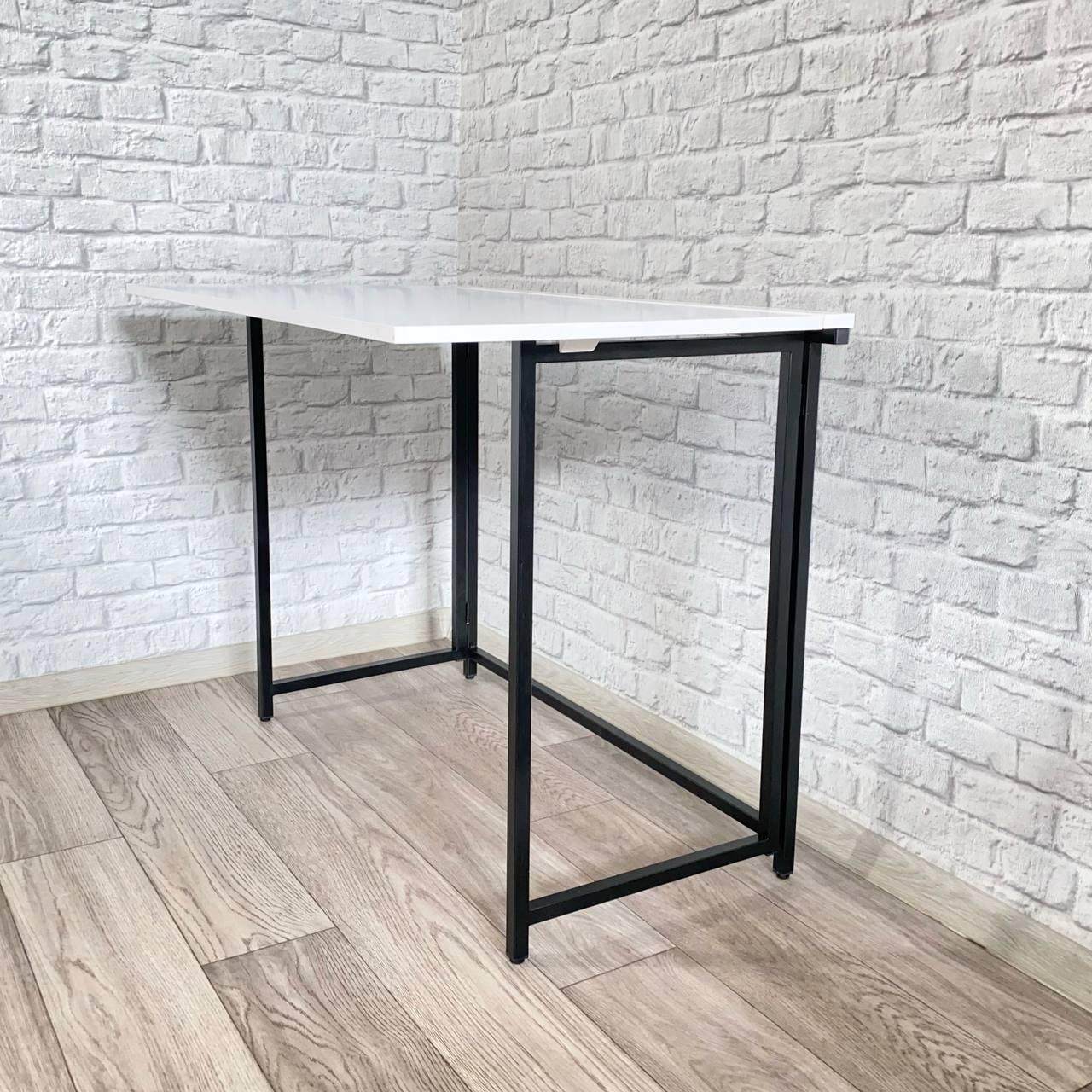 Стол письменный раскладной Krei Компакт 1000х600х750 мм Белый/Черный (ГТ0002.755.03) - фото 4 Стол письменный раскладной Krei Компакт 1000х600х750 мм Белый/Черный (ГТ0002.755.03) - фото 4