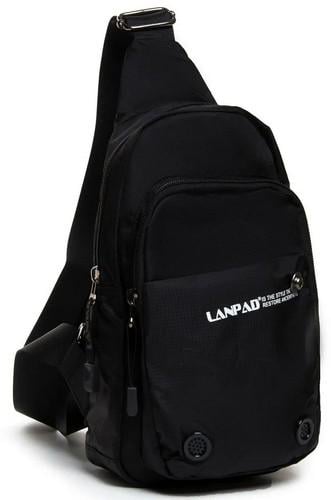 Сумка мужская Lanpad тканевая Черный (posuper94_LAN8351)