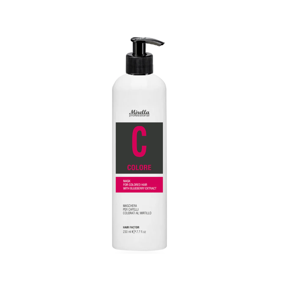 Маска для фарбованого волосся з екстрактом чорниці Mirella Colore Mask For Dyed Hair With Blueberry Extract 230 мл