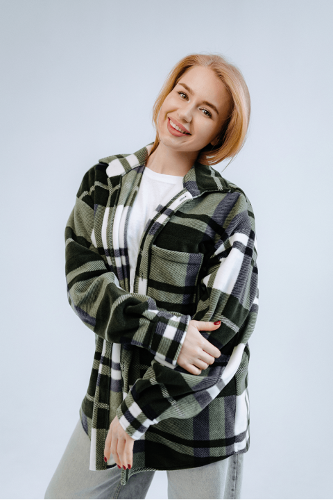 Cорочка унісекс тепла флісова 2XL-4XL Олива (34791214)