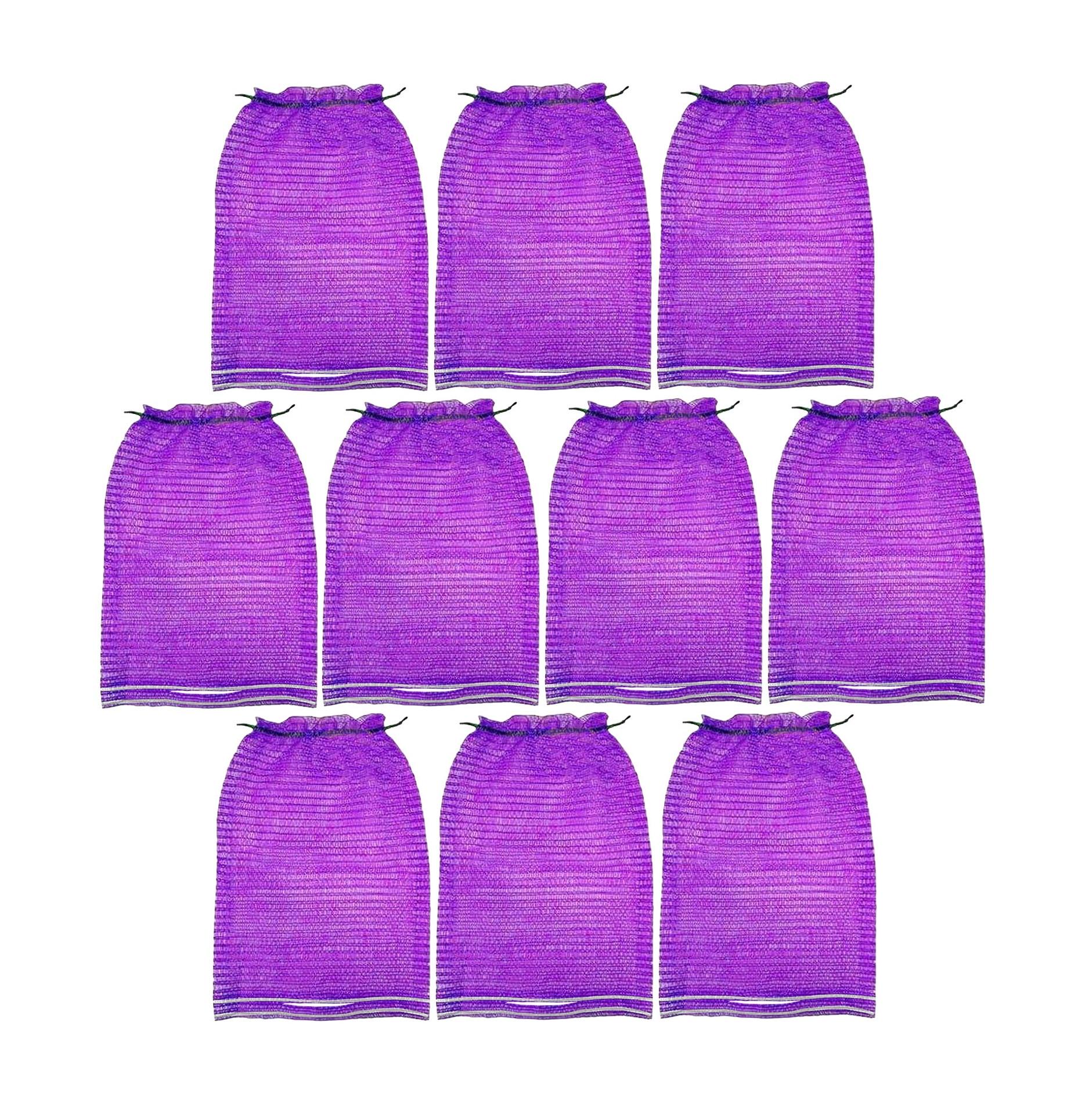 Сітка-мішок овочева на зав'язках 10 шт. 50х80 см на 40 кг Фіолетовий (BP-2243)