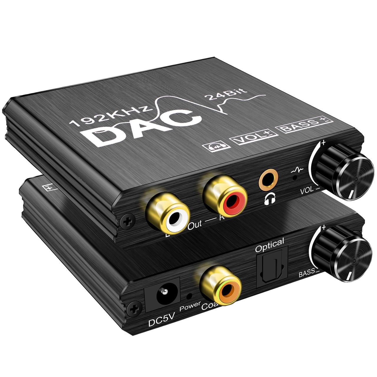 Перетворювач цифро-аналоговий Addap DAC-01 з Toslink SPDIF та коаксіалу на RCA і mini Jack 3,5 мм - фото 2