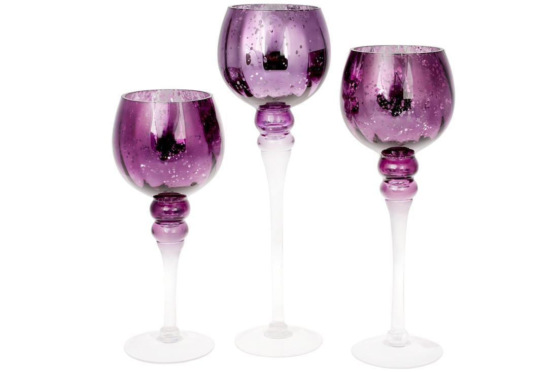 Набор стекляных подсвечников BonaDi 3 шт. (527-709)