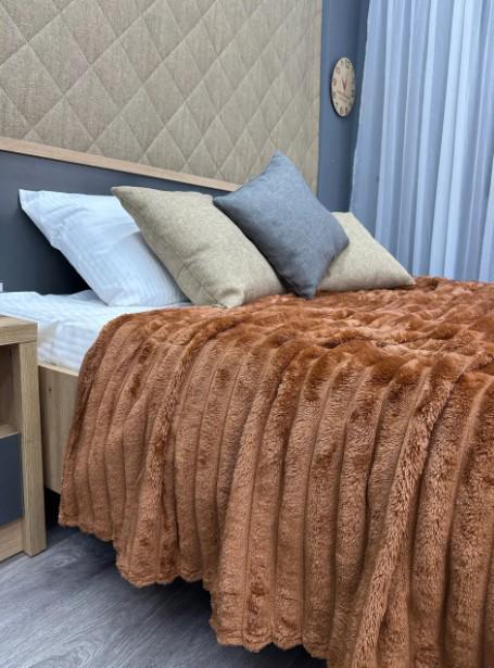 Покрывало велсофт Шарпей 200х230 см Терракотовый (87-107) - фото 5 Покрывало велсофт Шарпей 200х230 см Терракотовый (87-107) - фото 5