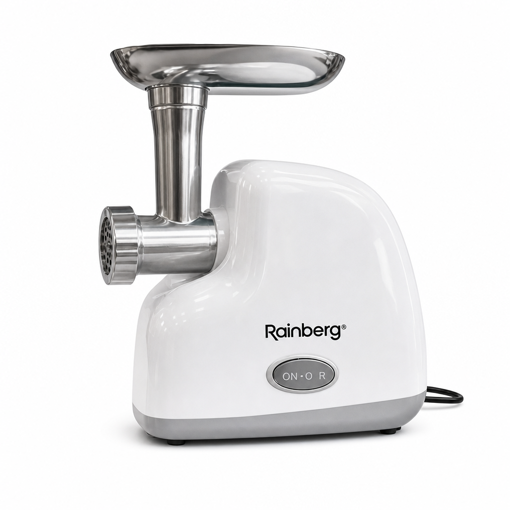 М'ясорубка електрична Rainberg RB-2319 3000 Вт з реверсом Білий (2909426985)